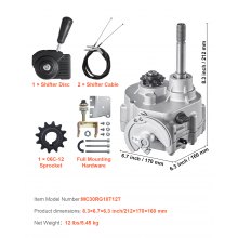 Embrayage d'entraînement VEVOR 2300 tr/min Embrayage haute résistance avec moteur 2-7 CV et mode de changement de vitesse