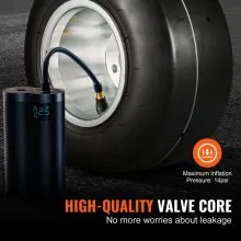 VEVOR Go Kart Tires and Rims, 10x4.5-5" Go Kart Wheels, 2-Pack Front Wheels, Aluminum Alloy Rims and Rubber Tires, Hub-Rim Fit Bolt Pattern 1.57 inch with 3 Bolt Holes, Replacement Pneumatic Tire