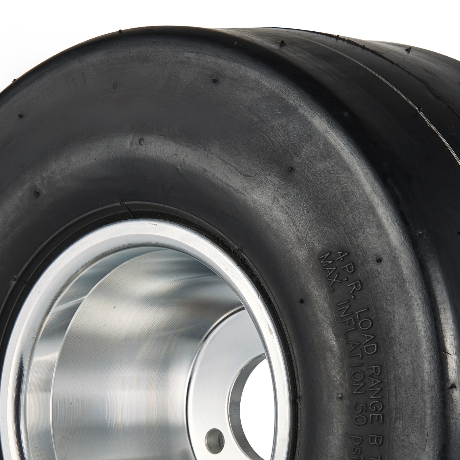 VEVOR Go Kart Tires and Rims, 11x6-5" Go Kart Wheels, 2-Pack Rear Wheels, Aluminum Alloy Rims and Rubber Tires, Hub-Rim Fit Bolt Pattern 1.57 inch with 3 Bolt Holes, Replacement Pneumatic Tire