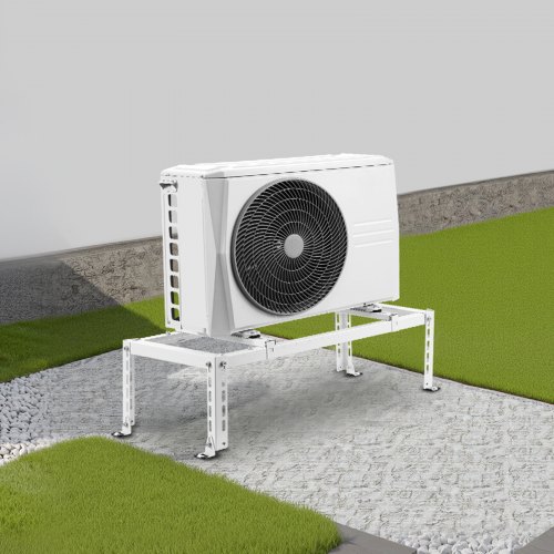 Support Sol Ultra Robuste Pour Climatiseur Split 9000 à 24000 BTU - Hauteur Réglable, Anti-vibration - 2