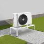 Suporte de chão VEVOR Mini Split, suporte ajustável antivibração Mini Split para bomba de calor de ar-condicionado sem dutos de 9000-24000 BTU, suporte de base para CA de alta resistência, montagem no chão com capacidade máxima de carga de 250 kg