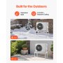 Mini Split Ground Stand Adjustable for 9000-24000 BTU 200kg Load