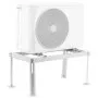 VEVOR Mini Split Ground Stand, Adjustable Anti-Vibration Mini Split Stand for 9000-24000 BTU Ductless Air Conditioner Heat Pump, Heavy Duty AC Base Bracket Floor Mount w/ 200kg Max. Load Capacity