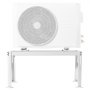 VEVOR Mini Split Ground Stand, Adjustable Anti-Vibration Mini Split Stand for 9000-24000 BTU Ductless Air Conditioner Heat Pump, Heavy Duty AC Base Bracket Floor Mount w/ 200kg Max. Load Capacity