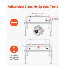 Mini Split Ground Stand Adjustable Anti Vibration for 9000-36000 BTU
