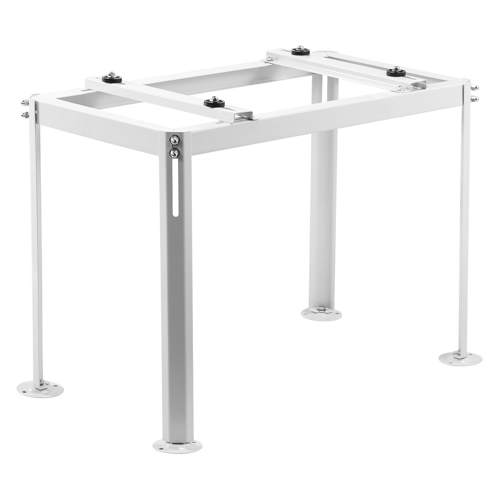 VEVOR Mini Split Ground Stand, Adjustable Anti-Vibration Mini Split Stand for 9000-18000 BTU Ductless Air Conditioner Heat Pump, Heavy Duty AC Base Bracket Floor Mount w/ 200kg Max. Load Capacity