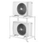 VEVOR Mini Split Ground Stand, Anti-Vibration Mini Split Stand for 9000-18000 BTU Ductless Air Conditioner Heat Pump, Heavy Duty AC Base Bracket Floor Mount w/ 551LBS Max. Load,Dual Levels