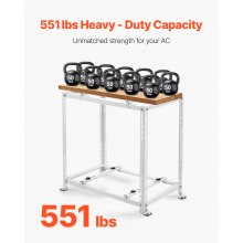 Mini Split Ground Stand for 9000-18000 BTU Heat Pump Dual Levels