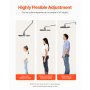 Shower Head Extension Arm Extender 16 in Adjustable Angle Height G1/2 Universal