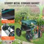 VEVOR Trädgårdsvagn Rullande arbetssäte med hjul, trädgårdspall för plantering, 360 graders vridbar sits, vagnsscooter med styrhandtag och verktygsbricka, Används för uteplats, trädgård och utomhus, grön