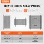 Soportes de montaje para panel solar VEVOR de 45 pulgadas, soportes de inclinación ajustables de 0 a 90°, juego de 2