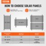 Suportes de montagem de painel solar VEVOR de 50 polegadas Suportes de montagem com inclinação ajustável de 0 a 90°