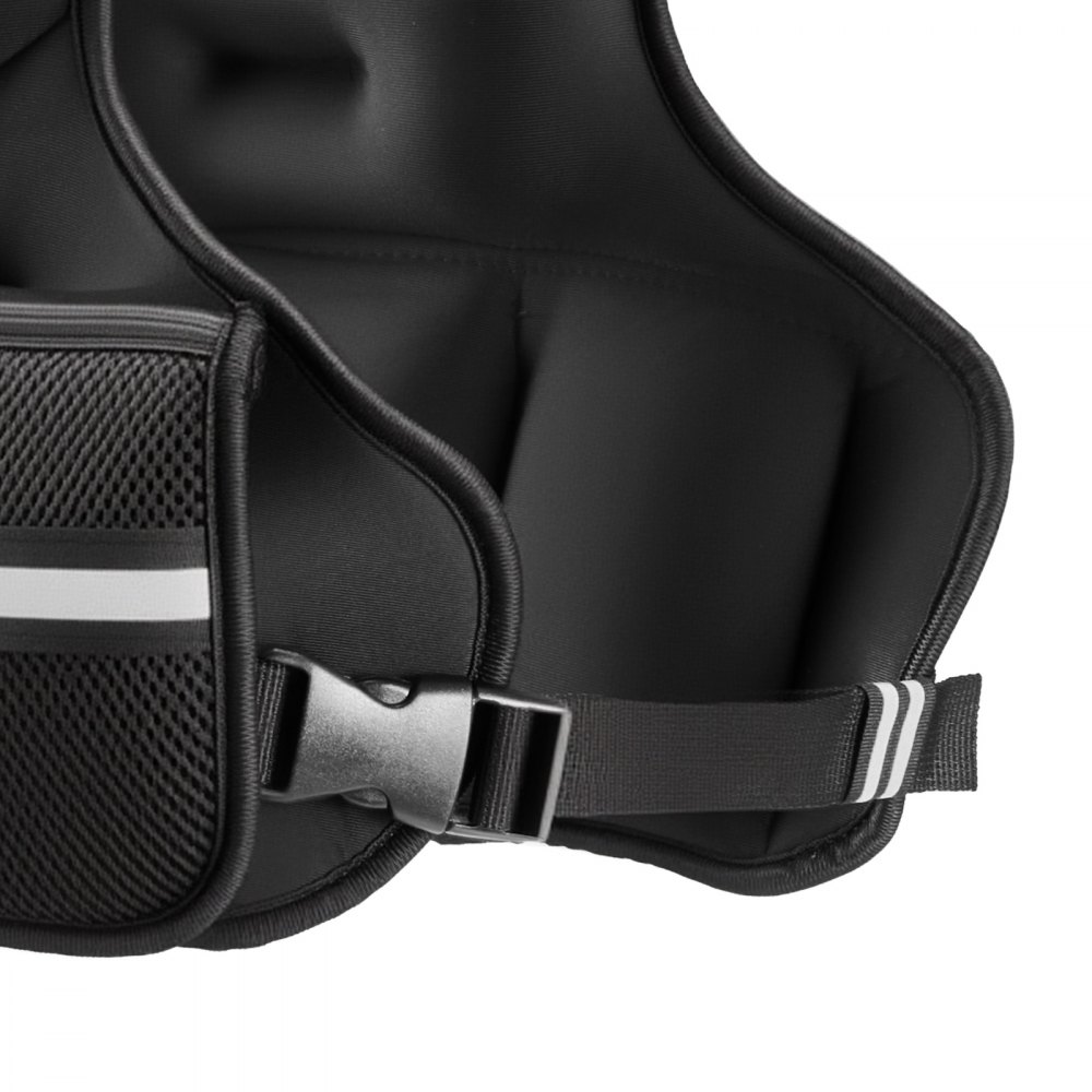 VEVOR Adjustable Weighted Vest, 14.5 kg Comfortable X-Shape Body Weight Vest Set with 6 Weight Packs and Reflective Stripe, for Men Women, Workout Equipment for Strength Training Running Jogging