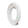 VEVOR 4876.8mm Mini Split Line Set, 6.4 & 9.5mm O.D Copper Pipes Tubing and Triple-Layer Insulation, for Air Conditioning or Heating Pump Equipment & HVAC with Rich Accessories (18ft Connection Cable)