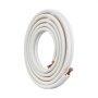 VEVOR 25FT Mini Split Line Set, 6.4 & 12.7mm O.D Copper Pipes Tubing and Triple-Layer Insulation, for Air Conditioning or Heating Pump Equipment & HVAC with Rich Accessories (27ft Connection Cable)