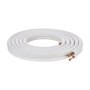 VEVOR 25FT Mini Split Line Set, 6.4 & 12.7mm O.D Copper Pipes Tubing and Triple-Layer Insulation, for Air Conditioning or Heating Pump Equipment & HVAC with Rich Accessories (27ft Connection Cable)