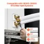 VEVOR 15.2m Mini Split Line Set, 9.5 & 15.9mm OD AC Copper Tubing Pipe, 3/8 White PE Thickened Insulated Coil with Flared Nuts, Rich Fittings, for Mini Split Air Conditioner HVAC or Heat Pump System