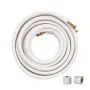 VEVOR 15240mm Mini Split Line Set, 6.4 & 12.7mm O.D Copper Pipes Tubing and Triple-Layer Insulation, for Mini Split Air Conditioning Refrigerant or Heating Pump Equipment & HVAC with Wrapping Strips.