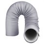 VEVOR Air Conditioner Hose Cover Wrap, Portable AC Hose Duct Vent Cover Sleeve, Insulation Sleeve for 5 & 5.9" Diameter Exhaust Hoses Tube, Easy Installation with 2 Adjustable Buckle Straps, Gray
