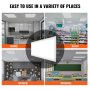 VEVOR 2 Pack 1x4 FT LED Flat Panel Light, 6600LM 55W, Surface Mount LED Drop Ceiling Light Fixture with Adjustable Color Temperature 3500K/4000K/5000K for Home Office Classroom, Tested to UL Standards