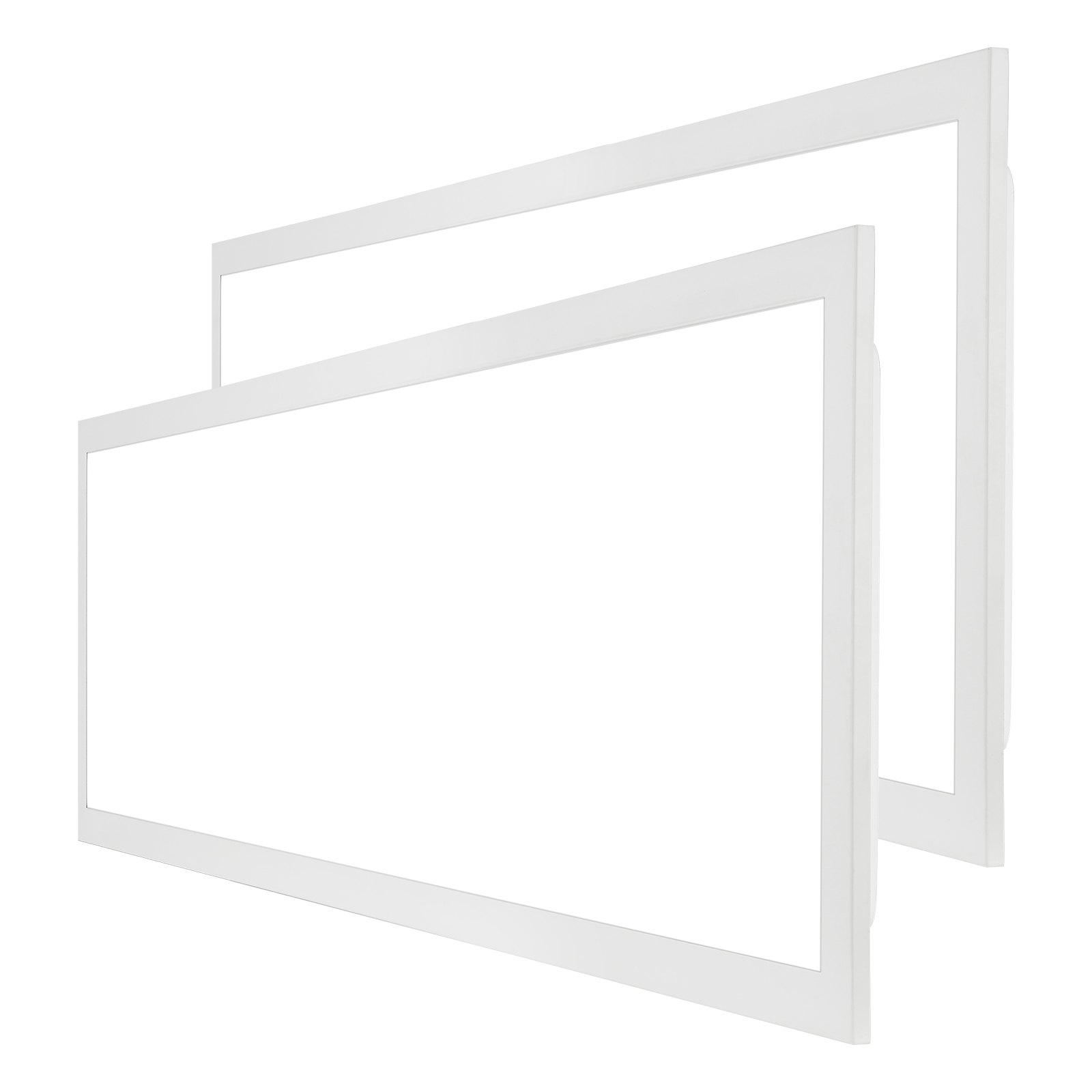 VEVOR 2 Pack 1x4 FT LED Flat Panel Light, 6600LM 55W, Surface Mount LED Drop Ceiling Light Fixture with Adjustable Color Temperature 3500K/4000K/5000K for Home Office Classroom, Tested to UL Standards