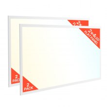 2x4 FT LED Flat Panel Light 7800LM Ceiling Light Fixture 4000K/5000K/6000K 2 PCS