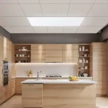 1x4 FT LED Flat Panel Light 5700LM Ceiling Light Fixture 3000K/4000K/5000K 2 PCS