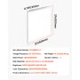 VEVOR 2x2 FT LED Flat Panel Light, 5700 LM, Flush Mount LED Drop Ceiling Lighting Fixture with 3 Color Selectable 3000K/4000K/5000K, 25W/30W/40W, 0-10V Dimmable, Ultra Slim for Home Kitchen, 4 Pack