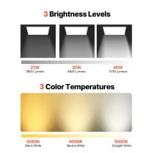 2x2 FT LED Flat Panel Light 5700LM Ceiling Light Fixture 3000K/4000K/5000K 4 PCS