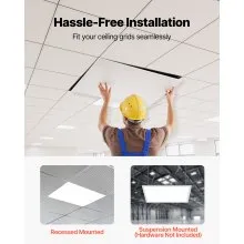2x2 FT LED Flat Panel Light 5700LM Ceiling Light Fixture 3000K/4000K/5000K 4 PCS