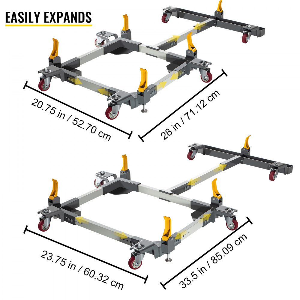 Vevor Rab3795 Mobile Base W/t Extension Mobile Tool Base1500lbs Band Saw Base