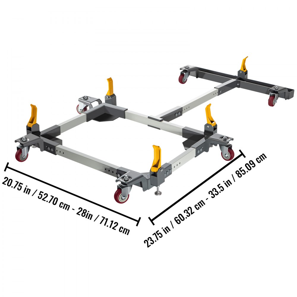 Vevor Rab3795 Mobile Base W/t Extension Mobile Tool Base1500lbs Band Saw Base