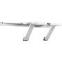 VEVOR air conditioner support bracket with white frame and adjustable arms against a plain background.