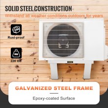 VEVOR Air Conditioner Support Bracket, Max. 220 lbs Load Capacity, Heavy Duty Steel Construction Window AC Support, No Drilling Easy Installation, Fits Single Or Double Hung Windows for Home and RV