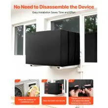 Air Conditioner Cover 20.87x15.75x14.96 inch Waterproof Adjustable Strap