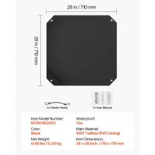 28x28 inch Air Conditioner Cover Top Mesh Universal for Outdoor Use