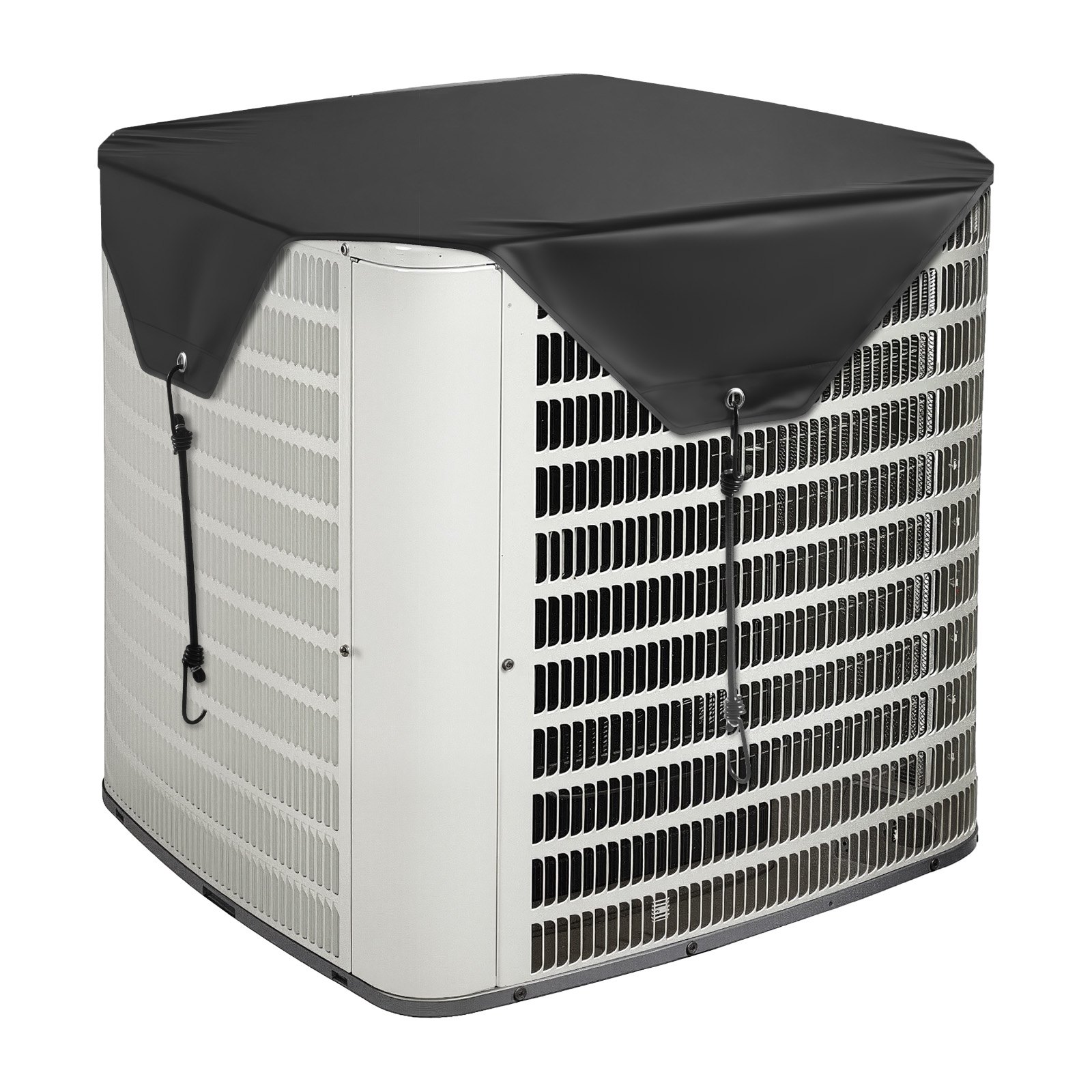 VEVOR Air Conditioner Cover for Outside Units, 810 x 810 mm Central AC Cover for Air Conditioning Unit, Top Universal Mesh Defender Rainproof Easy Install for Outdoor Outside All Seasons, Black