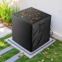 VEVOR Air Conditioner Cover, 30 x 30 x 32 inch Ac Cover for Air Conditioning Unit, Three-Layer, Waterproof Polyester Fabric, Mesh Ventilation, Universal Defender for Outdoor Outside Ac Unit, Black