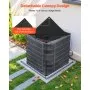 VEVOR Air Conditioner Cover, 914 x 914 x 1010 mm Ac Cover for Air Conditioning Unit, Dual-Layer, Detachable Canopy,Waterproof Polyester, Universal HVAC Protector for Outdoor Outside Ac Unit, Black