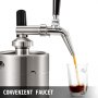 VEVOR Nitro Cold Brew Coffee Maker 2L Nitro Brew Coffee Maker Stainless Steel Nitro Coffee Maker Portable Cold Brew Coffee Maker with Brushes Home Brew Kit