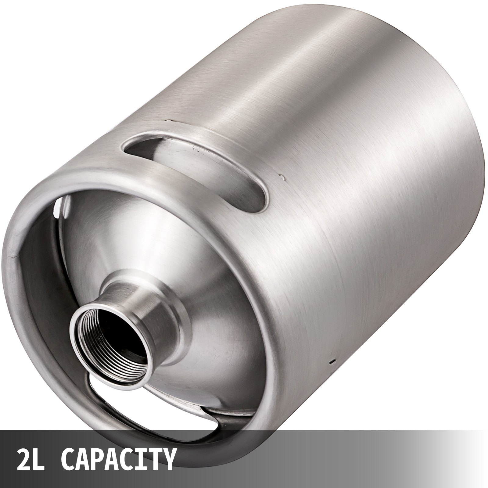 VEVOR Nitro Brew Coffee Maker 67Oz Nitro Coffee Maker 2L Portable Stainless Steel Nitro Cold Brew Coffee Maker Portable Cold Brew Coffee Maker With Brushes Home Keg Kit System