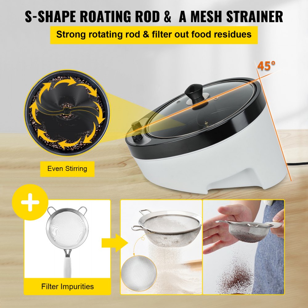 VEVOR Electric Coffee Roaster Household Baking Machine Coffee Roasting Machine