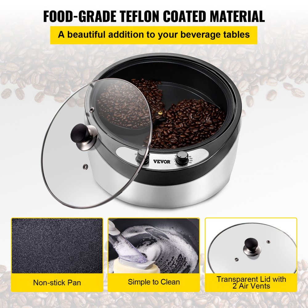 VEVOR Electric Coffee Roaster Household Baking Machine Coffee Roasting Machine