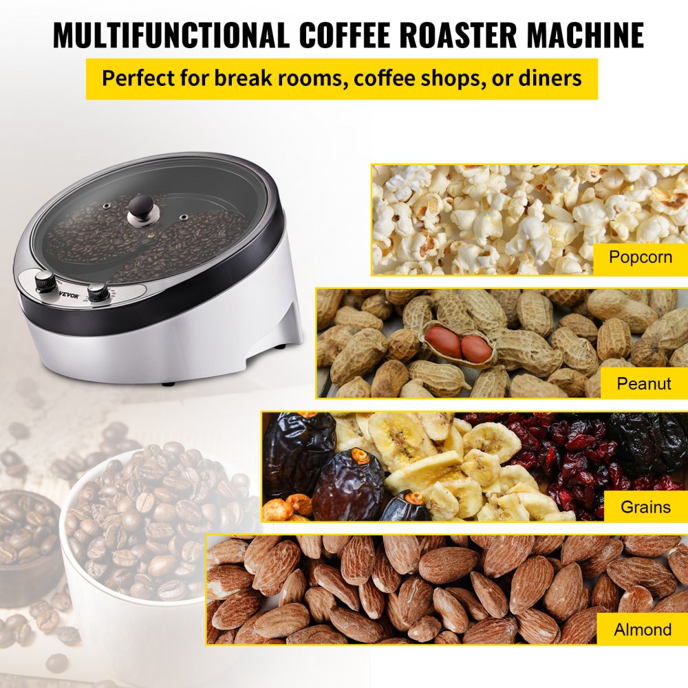 VEVOR Electric Coffee Roaster Household Baking Machine Coffee Roasting Machine