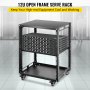 VEVOR Server Rack, 12U Open Frame Rack, 4-Post IT Server Network Relay Rack, 19 Inch Server/Audio Network Equipment Rack Cold Rolled Steel, Heavy Duty Rack w/Casters, Holds Network Servers & AV Gear