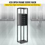 VEVOR Open Frame Server Rack Network Server Rack 42U 4 Post 19"/482mm Relay Rack