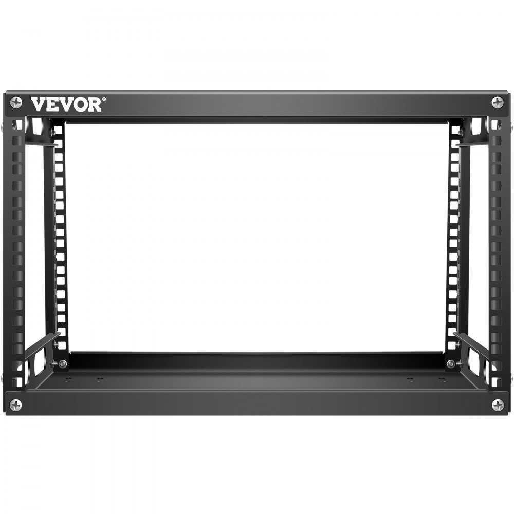 VEVOR Open Frame Server Rack Network Server Rack 6U 4 Post 19"/482mm Relay Rack