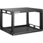 VEVOR Server Rack, 6U Open Frame Rack, 4-Post IT Server Network Relay Rack, 19 Inch Server/Audio Network Equipment Rack Cold Rolled Steel, Heavy Duty Threaded Rack, Holds Network Servers & AV Gear