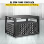 VEVOR Open Frame Server Rack Network Server Rack 6U 4 Post 19"/482mm Relay Rack