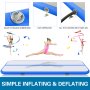 10FT Air Track Inflatable Airtrack Gymnastic Tumbling Mat Training 8in Thick Gym